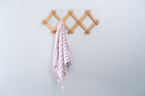 Girit Lilac Cotton Linen Towel