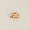 Metal Flower with Plastic Pearl Hair Clips | 3pcs | Gold