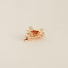 Metal Flower with Plastic Pearl Hair Clips | 3pcs | Gold