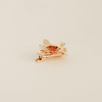 Metal Flower with Plastic Pearl Hair Clips | 3pcs | Gold