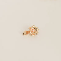 Metal Flower with Plastic Pearl Hair Clips | 3pcs | Gold