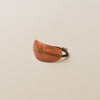 Curved Oval Resin Ponytail Hair Tie | Brown
