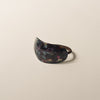 Curved Oval Resin Ponytail Hair Tie | Midnight Blue
