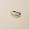 Curved Oval Resin Ponytail Hair Tie | Crystal Shell