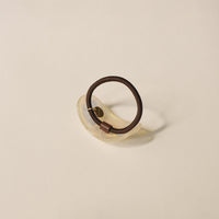 Curved Oval Resin Ponytail Hair Tie | Crystal Shell