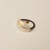 Curved Oval Resin Ponytail Hair Tie | Crystal Shell