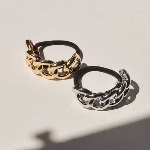 Chain Metal Ponytail Cuff Hair Tie | Gold