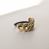 Chain Metal Ponytail Cuff Hair Tie | Gold