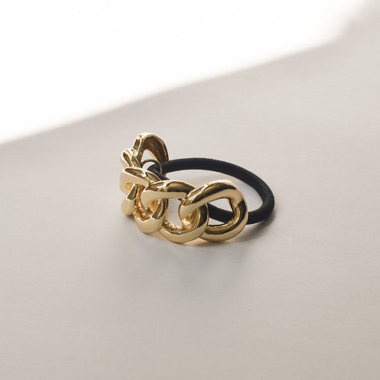 Chain Metal Ponytail Cuff Hair Tie | Gold
