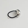 Bold Crescent Metal Cuff Hair Tie | Silver