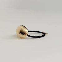 Bold Crescent Metal Cuff Hair Tie | Gold