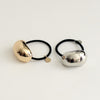 Bold Crescent Metal Cuff Hair Tie | Silver