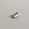 Metal Oval Hair Ponytail Cuff Stick | Silver