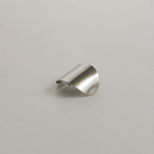 Metal Oval Hair Ponytail Cuff Stick | Silver