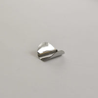 Metal Oval Hair Ponytail Cuff Stick | Silver