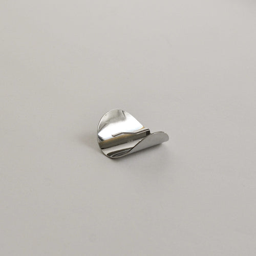 Metal Oval Hair Ponytail Cuff Stick | Silver