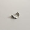 Metal Oval Hair Ponytail Cuff Stick | Silver