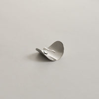 Metal Oval Hair Ponytail Cuff Stick | Silver
