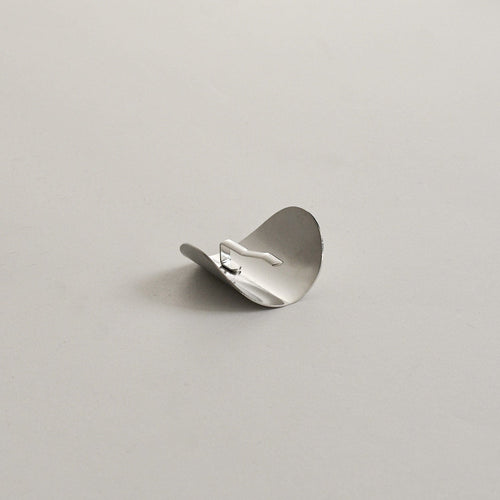 Metal Oval Hair Ponytail Cuff Stick | Silver