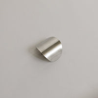 Metal Oval Hair Ponytail Cuff Stick | Silver