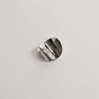 Metal Oval Hair Ponytail Cuff Stick | Silver
