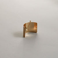 Metal Rectangular Hair Ponytail Cuff Stick | Gold