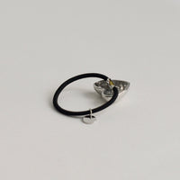 Heart-Shaped Metal Hair Tie | Silver