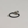 Heart-Shaped Metal Hair Tie | Silver