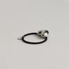 Heart-Shaped Metal Hair Tie | Silver