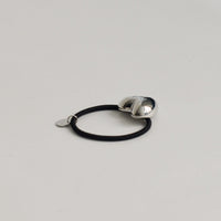 Heart-Shaped Metal Hair Tie | Silver