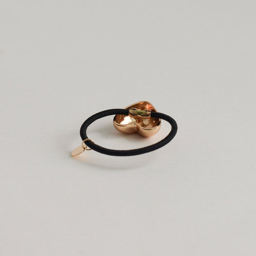 Heart-Shaped Metal Hair Tie | Gold