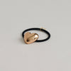 Heart-Shaped Metal Hair Tie | Gold