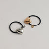 Heart-Shaped Metal Hair Tie | Gold