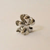 Flower Metal Hair Claw Clip | Silver
