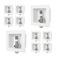 10 Pcs 1/2" CPVC PPE Intet, Dishwasher Outlet Box, with Stainless Steel Water Hammer Arrestor