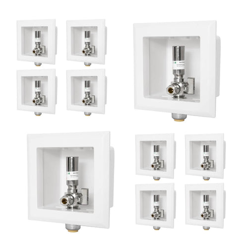 10 Pcs 1/2" CPVC PPE Intet, Dishwasher Outlet Box, with Stainless Steel Water Hammer Arrestor