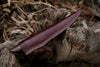 Damascus Fillet Knife – 13" Rosewood Handle & Leather Sheath