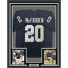 Framed Autographed/Signed Darren McFadden 35x39 Las Vegas Oakland Black Football Jersey Beckett BAS COA
