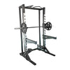 Deluxe Half Rack Complete Weight Set - Muscle D Fitness - Heavy Duty - Adjustable Safety Bars - Pull Up - Vertical Olympic Bar Storage