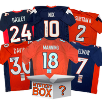 Autographed/Signed Denver Football Jersey Mystery Box with PSA JSA or Beckett COA