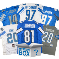 Autographed/Signed Detroit Football Jersey Mystery Box with PSA JSA or Beckett COA
