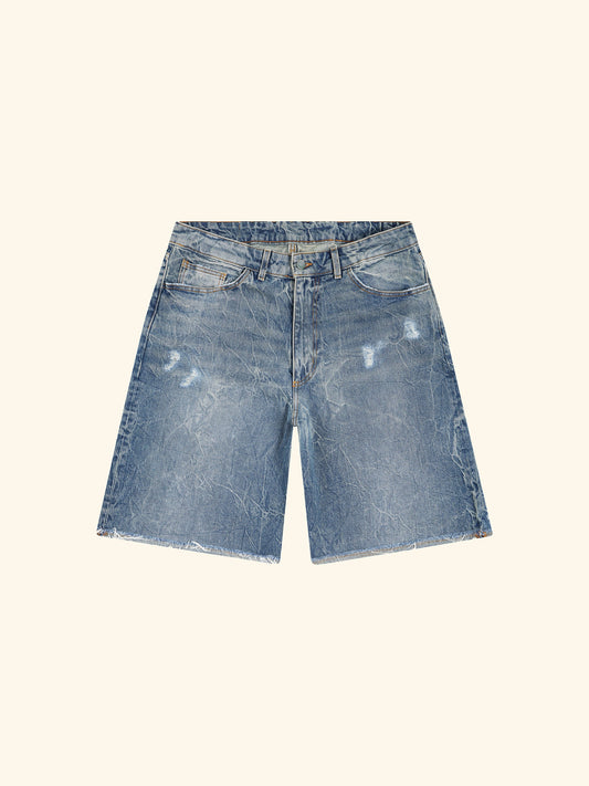 DIALLO DISTRESSED DENIM SHORT DIALLO