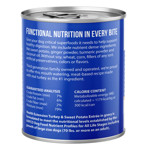 Digestive Support, Turkey & Sweet Potato Entrée in Gravy 9oz