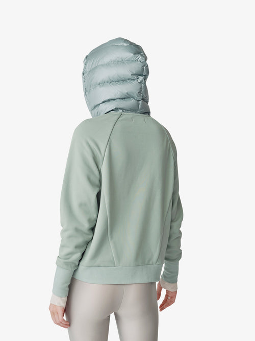 Down Zip Hoodie - Slate Gray