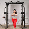 Muscle D Fitness Dual Adjustable Pulley Smith Combo – Full Body Trainer