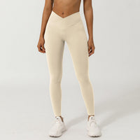V-Shaped High-Waisted Yoga Pants | Skinny Fit Workout Pants for Fitness & Yoga