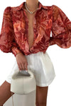Long Sleeved Single Breasted Casual Top | Colorful Cowgirl Fashion for Every Day
