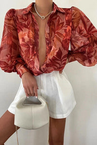 Long Sleeved Single Breasted Casual Top | Colorful Cowgirl Fashion for Every Day