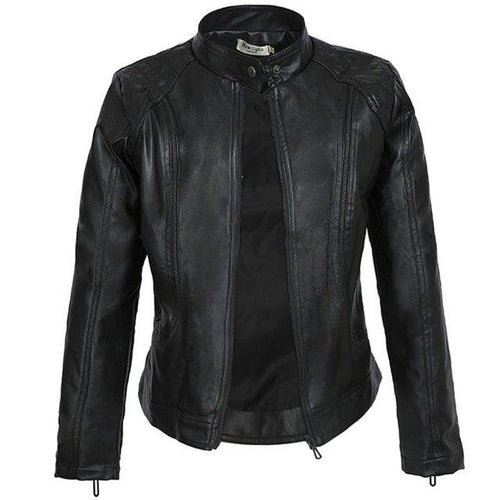 Black Leather Motorcycle Jacket | Stylish and Warm for Bikers & Nightlife