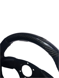 2nd Option Racing Carbon Style Flat Bottom Steering Wheel